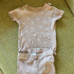 Floral onesie and shorts